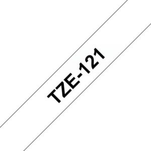 Tape BROTHER TZE121 9mm svart på klar