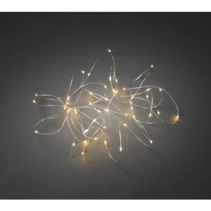 Ljusslinga 50 amber LED 4,9m silver