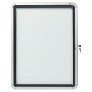 Glasskåp NOBO utomhusbruk magnetisk 4xA4
