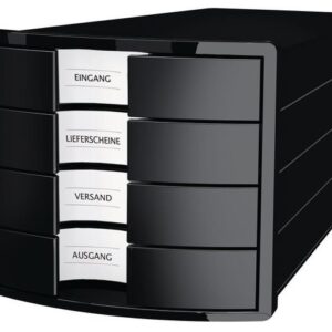 Blankettbox HAN 4 lådor svart