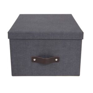 Förvaringsbox m.lock kartong Svart