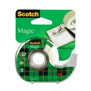 Dokumenttejp SCOTCH 19mmx15m m.hållare