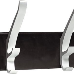 Väggkrok UNILUX med två krokar svart/grå