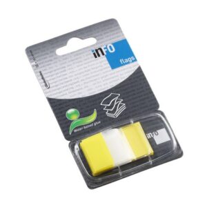 Index INFO NOTES 25x43mm gul 50/fp