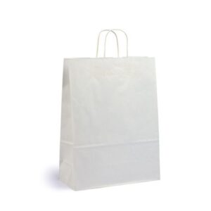 Bärkasse medium vit 150/fp