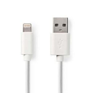 Kabel NEDIS Lightning - USB A 3m vit