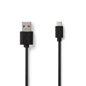 Kabel NEDIS USB-A ha - USB Micro B 1m sv