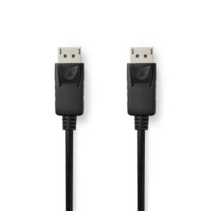 Kabel NEDIS DP hane - DP hane 2m svart