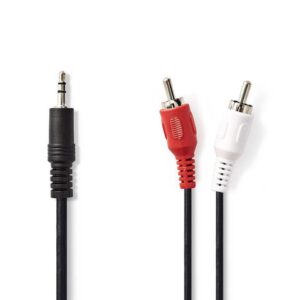 Kabel NEDIS 3,5mm ha - 2xRCA ha 1,5m sva