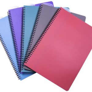 Anteckningsblock PP A4 90bl sort.färger