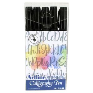 Kalligrafiset ARTLINE Supreme svart 5/fp