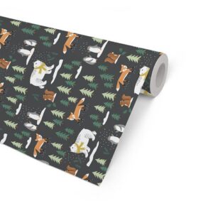 Julpapper Winter wood 57cmx154m