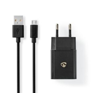 Laddare vägg NEDIS 2.1 A Micro-USB svart