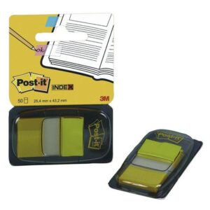 Index POST-IT 25,4x43,2mm gul 50/fp