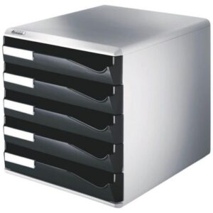 Blankettfack LEITZ 5 fack svart/grå