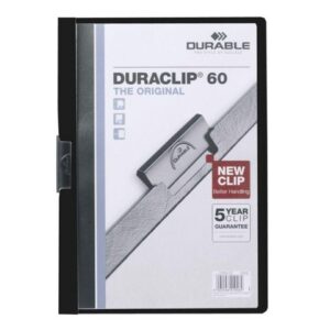 Klämmapp Duraclip 2209 A4 6mm svart
