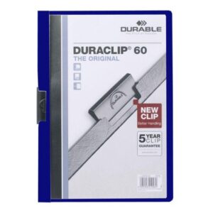 Klämmapp Duraclip 2200 A4 3mm blå