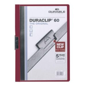 Klämmapp Duraclip 2209 A4 6mm röd