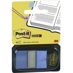 Index POST-IT 25,4x43,2mm kornblå 50/fp