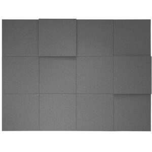 Väggabsorbent 100x100x3 Dox 52-mel.grå