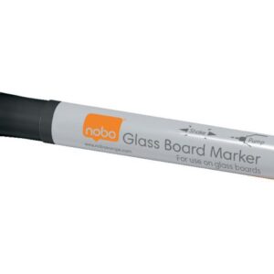 Whiteboardpenna NOBO glas svart 4/fp