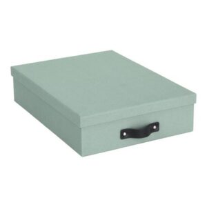 Förvaringsbox m.lock kartong A4 Mint