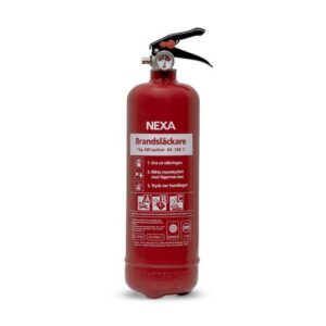 Brandsläckare NEXA 1kg pulver 8A röd