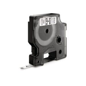 Tape DYMO D1 6mm svart på vit