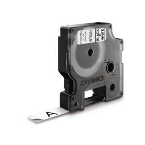 Tape DYMO Durable D1 12mm svart på vit