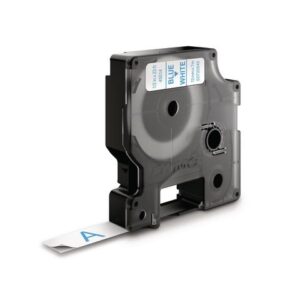 Tape DYMO D1 12mm blå på vit