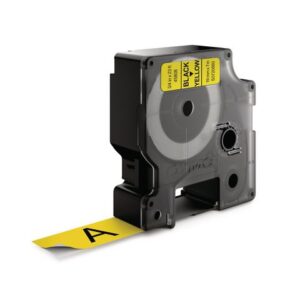 Tape DYMO D1 19mm svart på gul