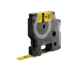 Tape Rhino krympslang 9mm svart på gul