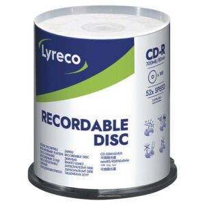 CD-R LYRECO 700MB 100/fp