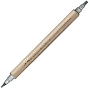 Kalligrafipenna ZIG dubbel spets silver