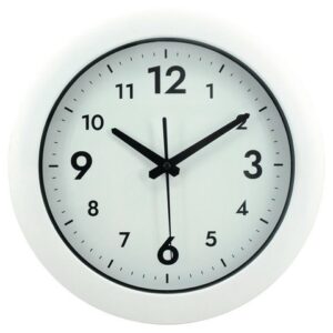 Väggur Easytime Ø30cm vit