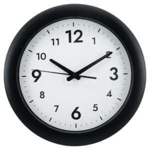 Väggur Easytime Ø30cm svart