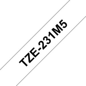 Tape BROTHER TZE231M5 12mm S på V 5/fp