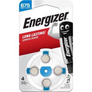 Batteri ENERGIZER hörsel 675 blå 4/fp