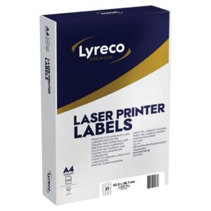 Etikett LYRECO 63,5x38,1mm 5250/fp