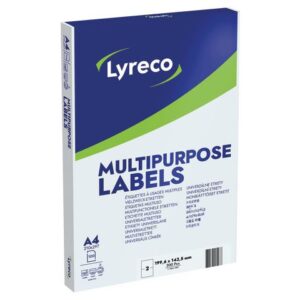 Etikett LYRECO 199,6x143,5mm 200/fp