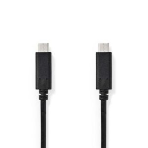 Kabel NEDIS USB-C - USB-C 1m svart