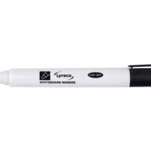 Whiteboardpenna LYRECO drywipe rund sva