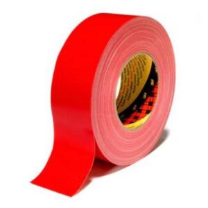 Tejp textil plastbelagd 50mmx50m röd