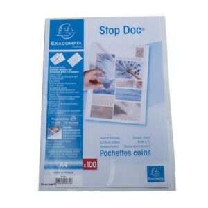 Aktmapp EXACOMPTA A4 0,11mm klar 100/fp