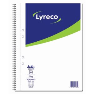 Kollegieblock LYRECO A4 70g 80bl rut