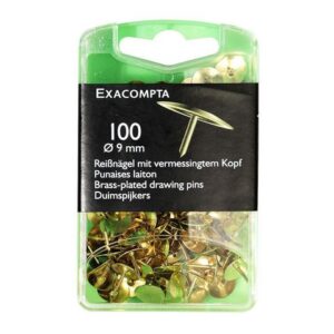 Häftstift EXACOMPTA mässing 100/fp