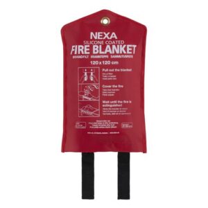 Brandfilt NEXA silikon 120x120cm röd