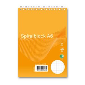Spiralblock FORMAT A6 60g 100bl rut