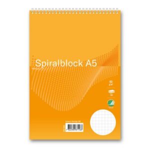 Spiralblock FORMAT A5 60g 50bl rut