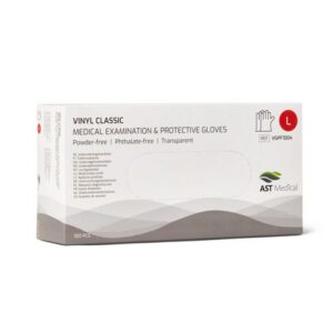 Vinylhandske puder & ftalatfri L 100/fp